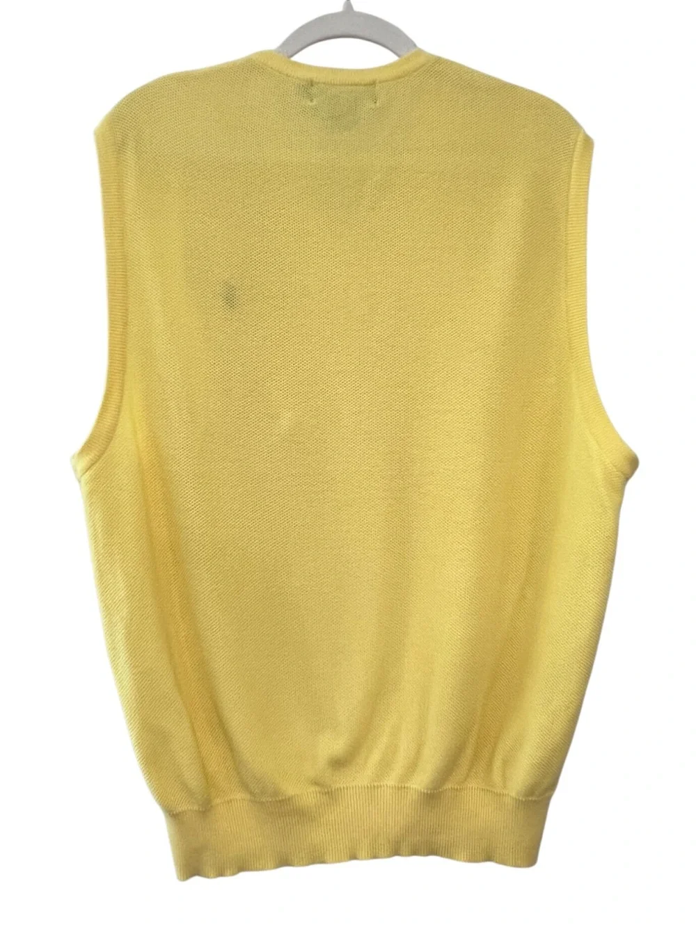 Polo Golf Ralph Lauren Vintage 90s Yellow Cotton Sweater Vest XL